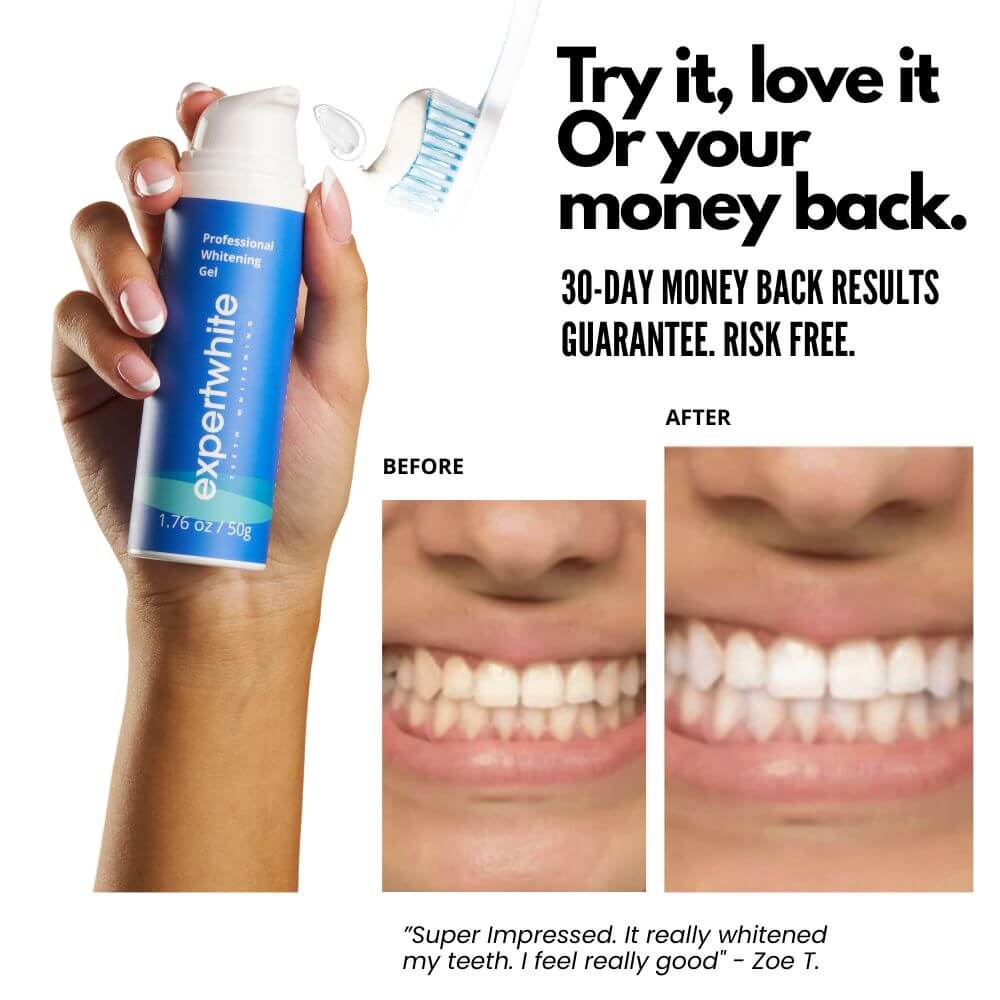 The Booster Gel: Pump. Brush. Whiter Teeth.