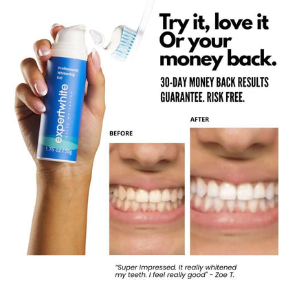 The Booster Gel: Pump. Brush. Whiter Teeth.
