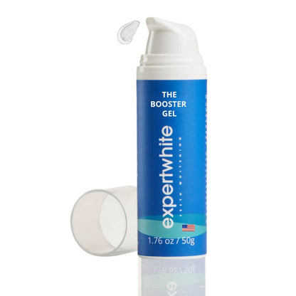 The Booster Gel: Pump. Brush. Whiter Teeth.