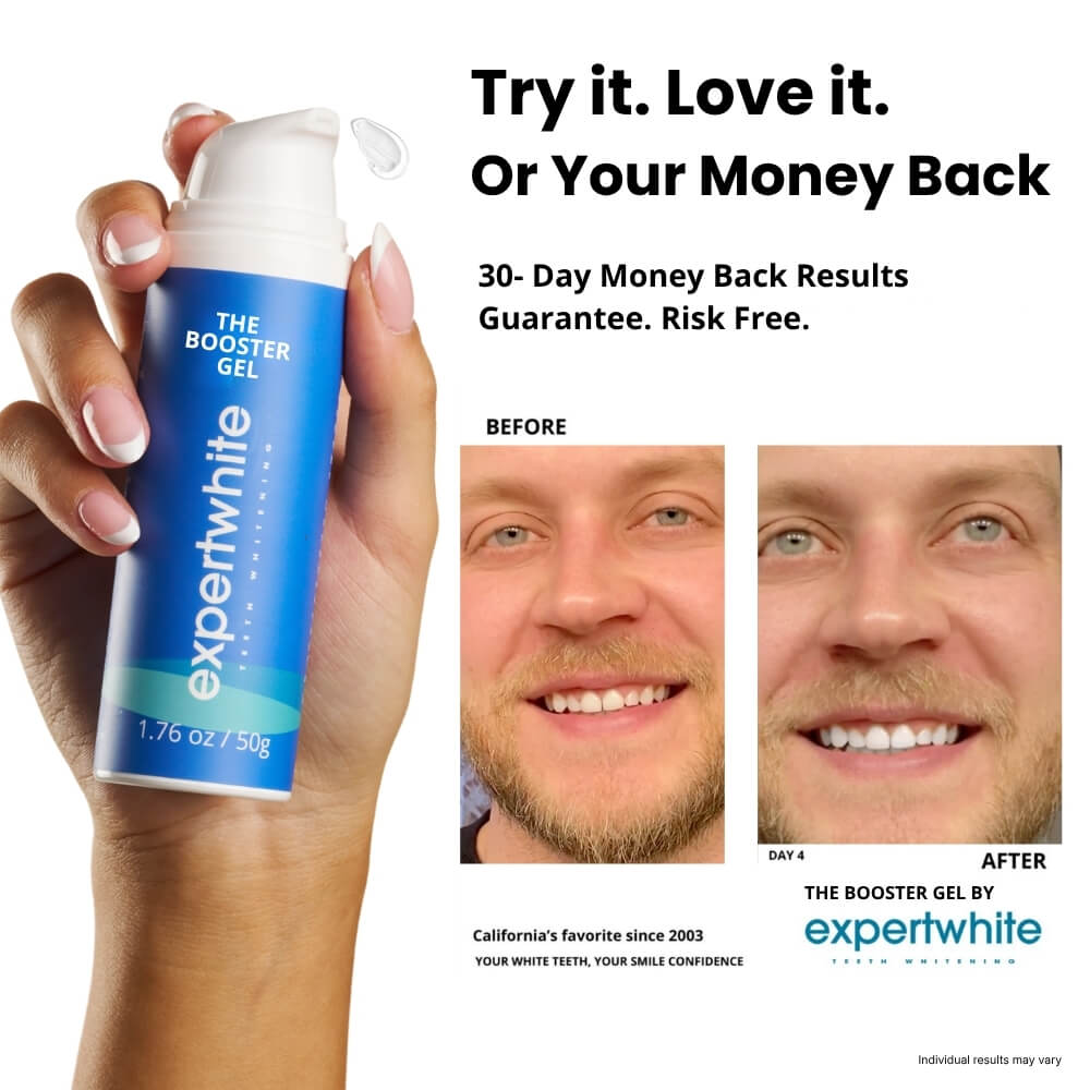 The Booster Gel - The easiest way to whiten your teeth.